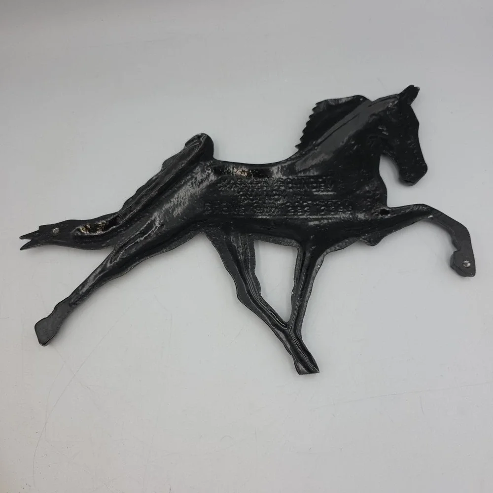 Vintage Cast Aluminum Horse Wall Decoration Home Barn Plaque Master Foundry